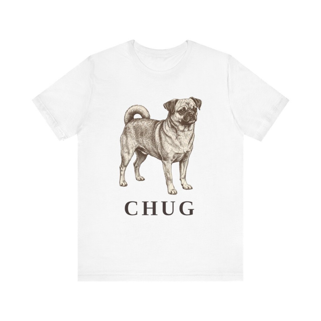 Chug Shirt, Vintage Dog Sketch Tee, Dog Lover Gift