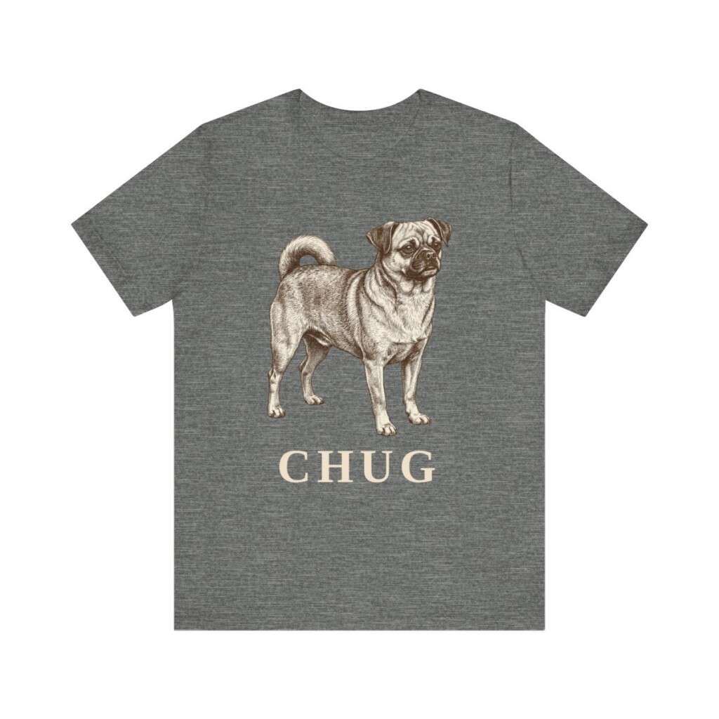 Chug Shirt, Vintage Dog Sketch Tee, Dog Lover Gift