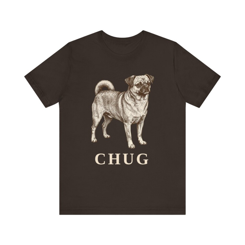 Chug Shirt, Vintage Dog Sketch Tee, Dog Lover Gift