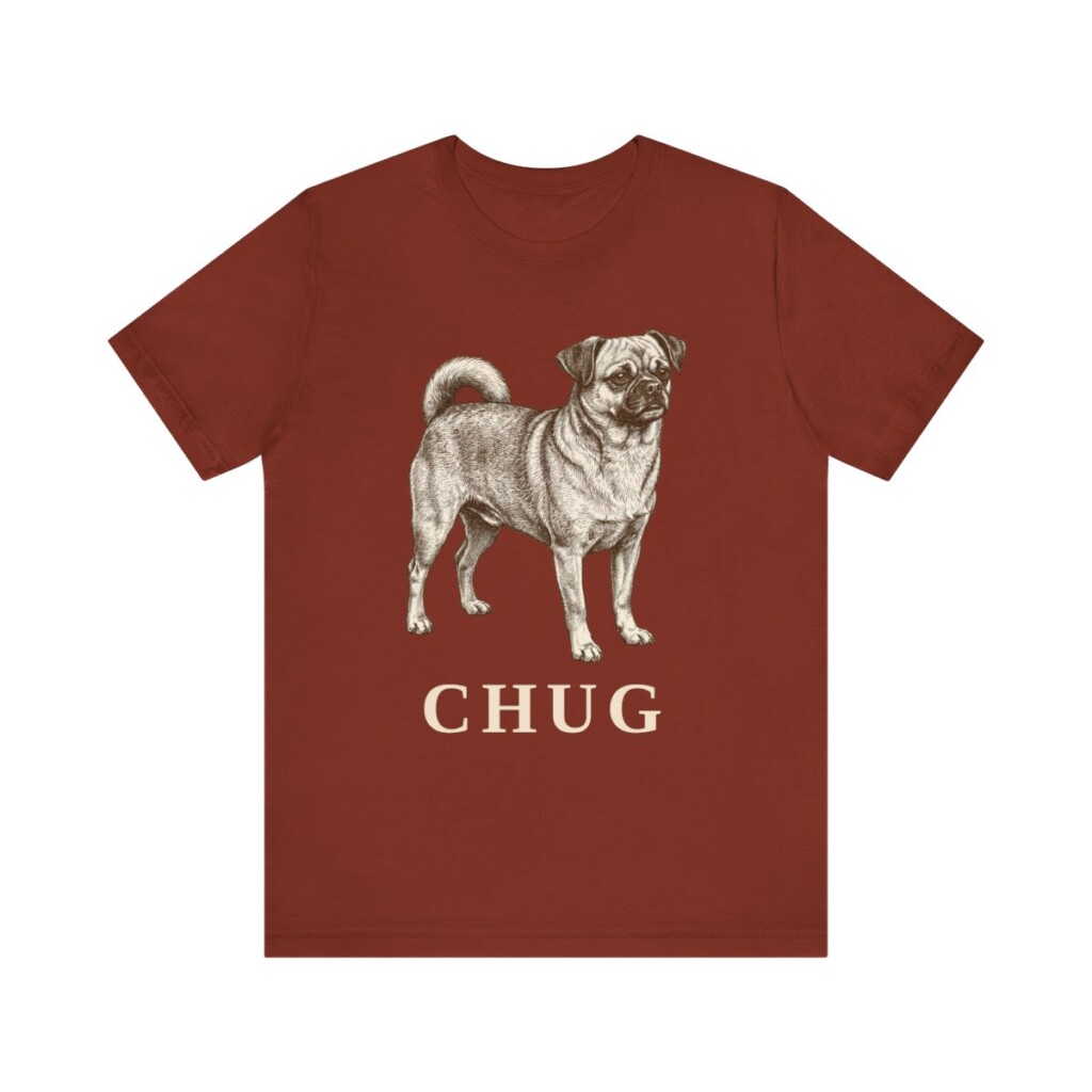 Chug Shirt, Vintage Dog Sketch Tee, Dog Lover Gift