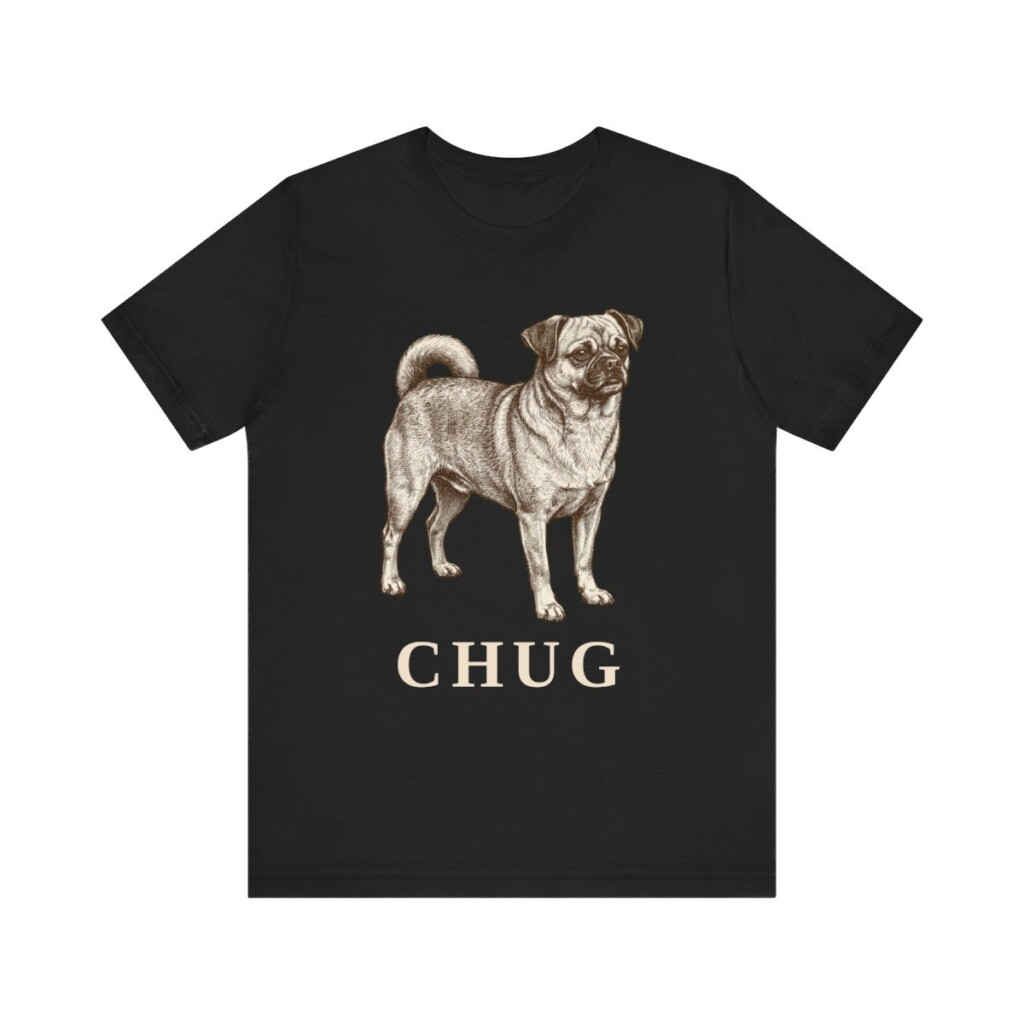 Chug Shirt, Vintage Dog Sketch Tee, Dog Lover Gift