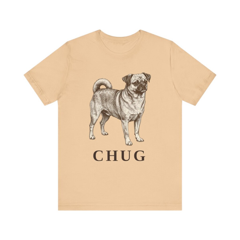 Chug Shirt, Vintage Dog Sketch Tee, Dog Lover Gift