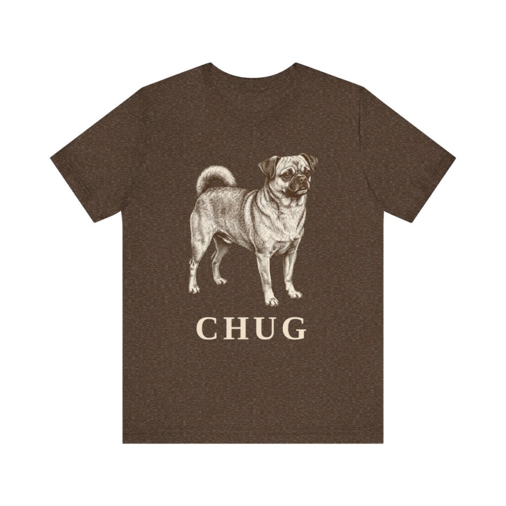 Chug Shirt, Vintage Dog Sketch Tee, Dog Lover Gift