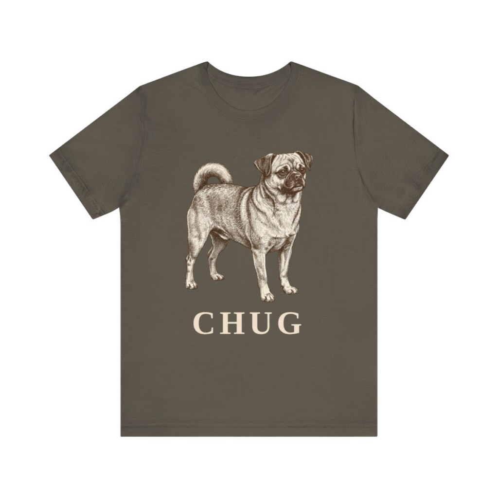 Chug Shirt, Vintage Dog Sketch Tee, Dog Lover Gift