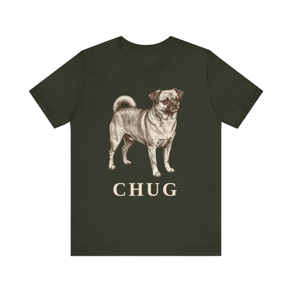 Chug Shirt, Vintage Dog Sketch Tee, Dog Lover Gift