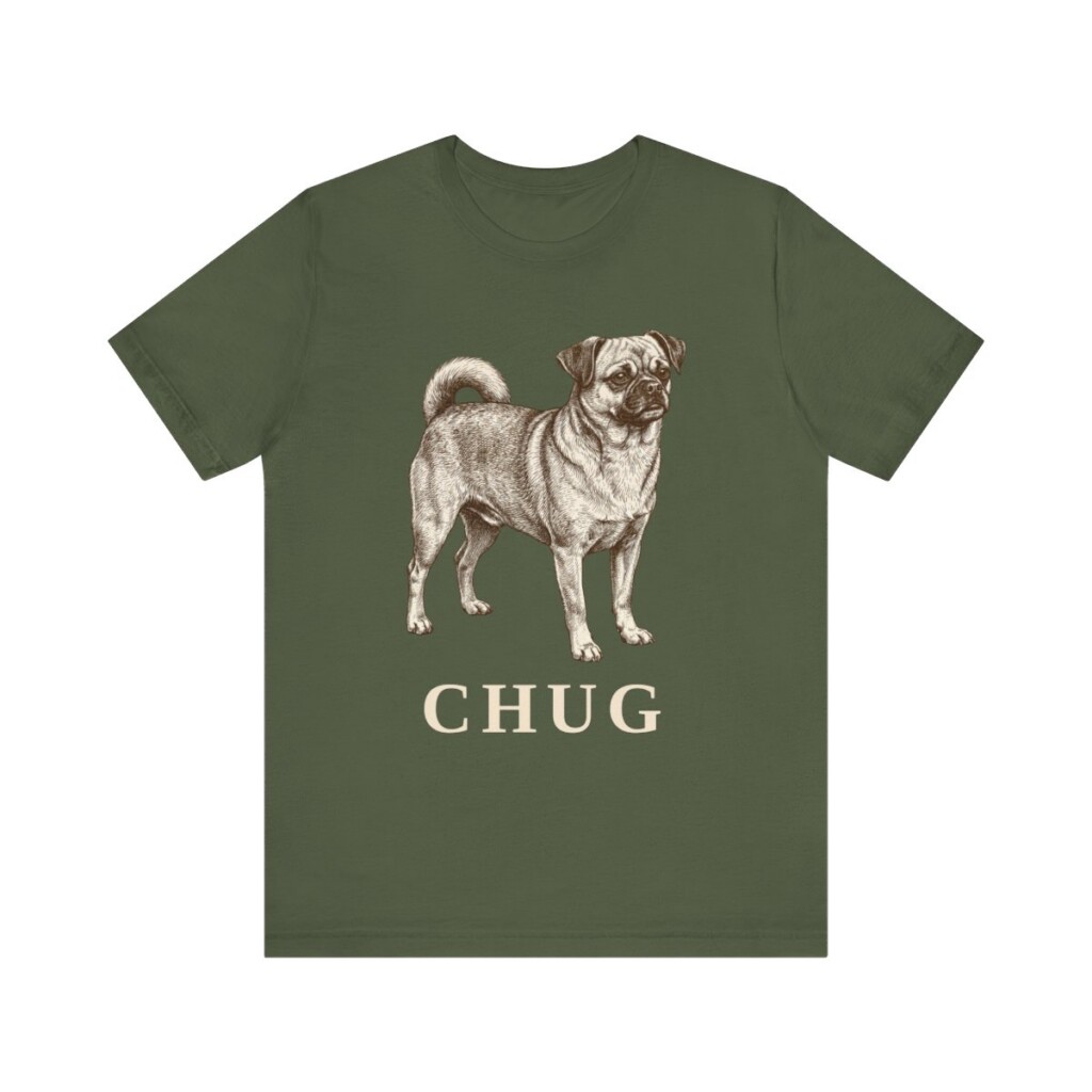 Chug Shirt, Vintage Dog Sketch Tee, Dog Lover Gift