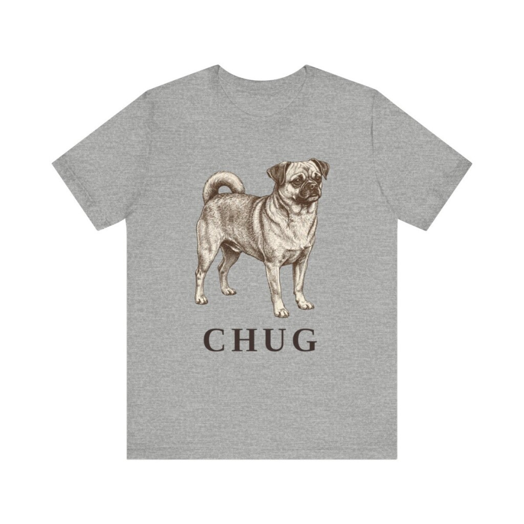 Chug Shirt, Vintage Dog Sketch Tee, Dog Lover Gift