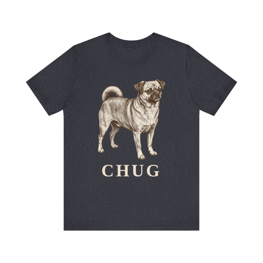 Chug Shirt, Vintage Dog Sketch Tee, Dog Lover Gift