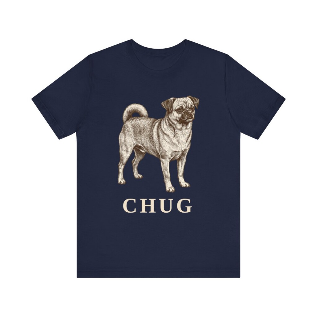 Chug Shirt, Vintage Dog Sketch Tee, Dog Lover Gift