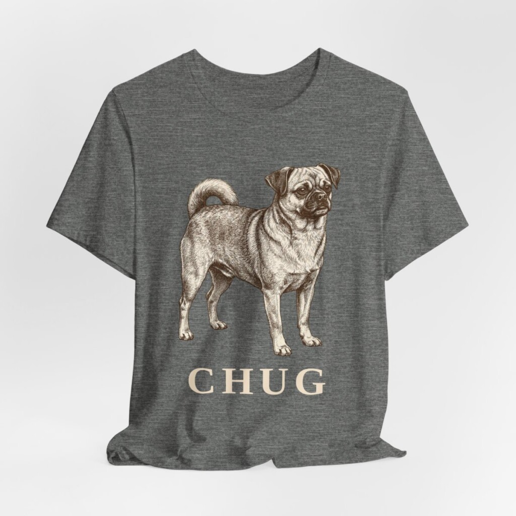 Chug Shirt, Vintage Dog Sketch Tee, Dog Lover Gift