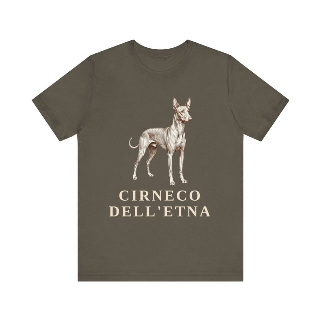 Cirneco dell'Etna Shirt, Vintage Dog Sketch Tee, Dog Lover Gift
