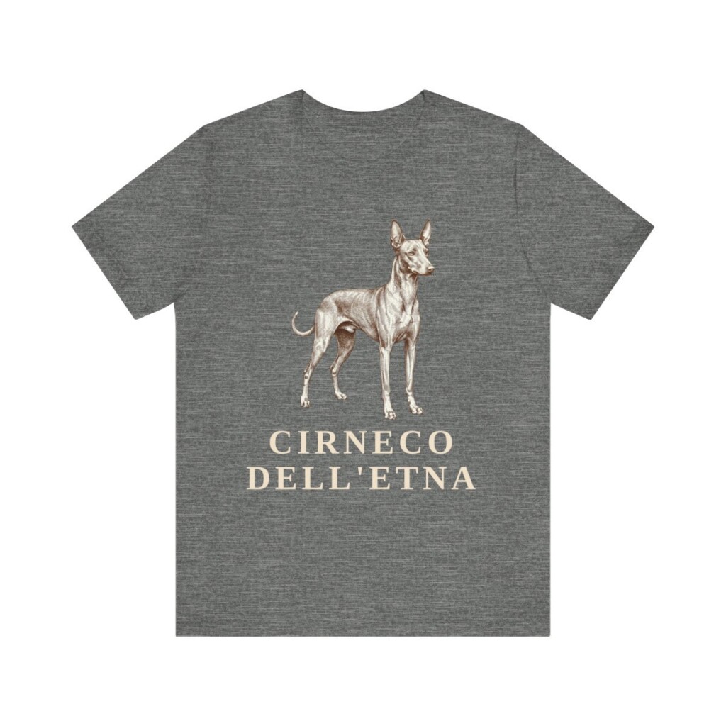 Cirneco dell'Etna Shirt, Vintage Dog Sketch Tee, Dog Lover Gift