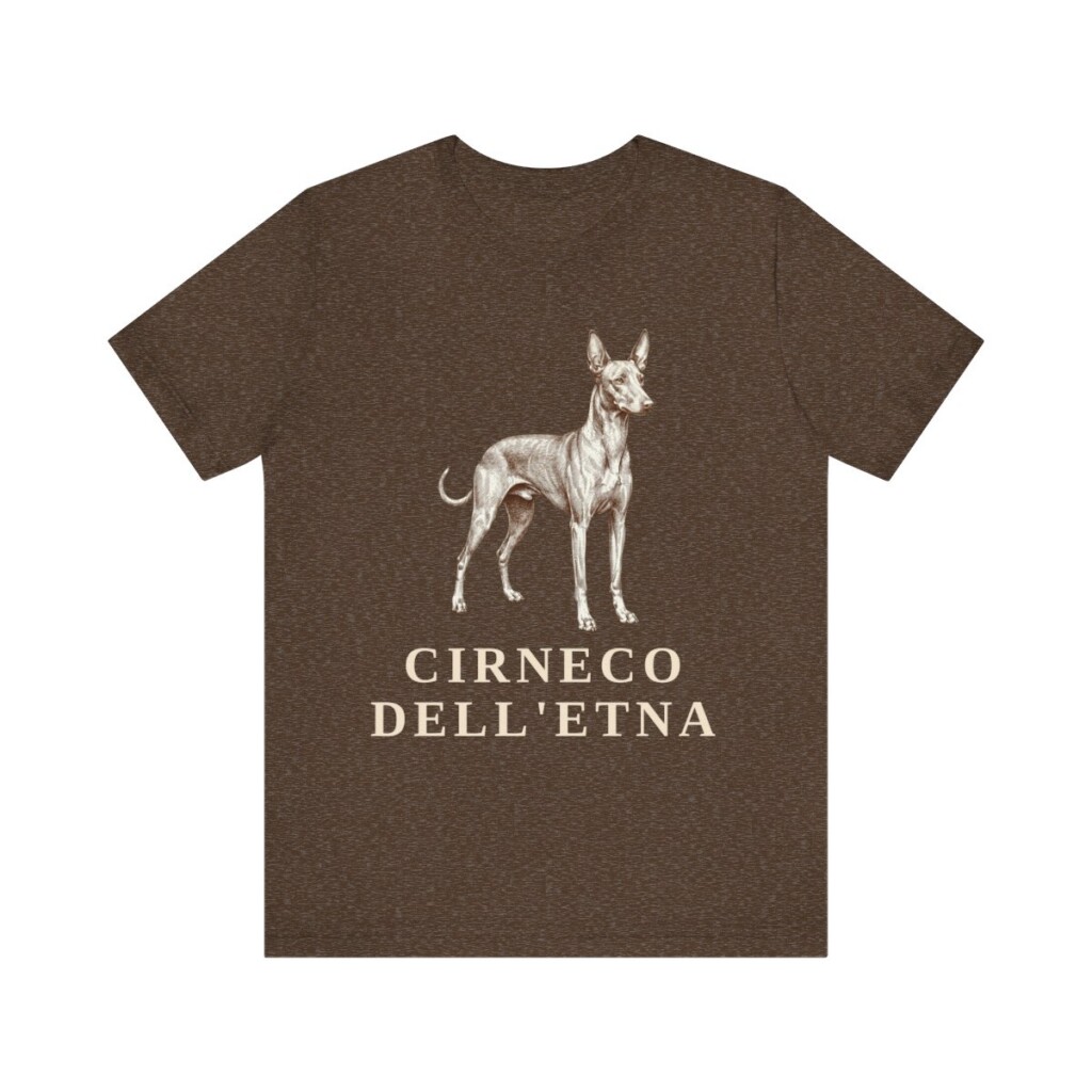 Cirneco dell'Etna Shirt, Vintage Dog Sketch Tee, Dog Lover Gift