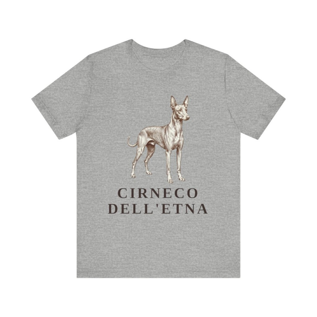 Cirneco dell'Etna Shirt, Vintage Dog Sketch Tee, Dog Lover Gift