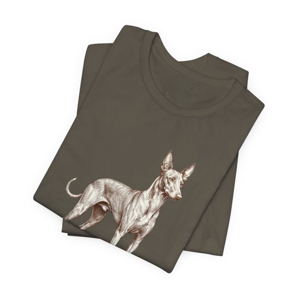 Cirneco dell'Etna Shirt, Vintage Dog Sketch Tee, Dog Lover Gift