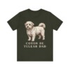 Coton de Tulear Dad Shirt, Vintage Dog Sketch Tee, Dog Dad Gift