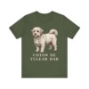 Coton de Tulear Dad Shirt, Vintage Dog Sketch Tee, Dog Dad Gift