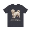 Coton de Tulear Dad Shirt, Vintage Dog Sketch Tee, Dog Dad Gift