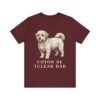 Coton de Tulear Dad Shirt, Vintage Dog Sketch Tee, Dog Dad Gift