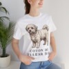 Coton de Tulear Dad Shirt, Vintage Dog Sketch Tee, Dog Dad Gift