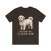 Coton de Tulear Dad Shirt, Vintage Dog Sketch Tee, Dog Dad Gift