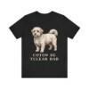 Coton de Tulear Dad Shirt, Vintage Dog Sketch Tee, Dog Dad Gift
