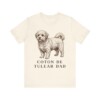 Coton de Tulear Dad Shirt, Vintage Dog Sketch Tee, Dog Dad Gift