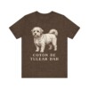 Coton de Tulear Dad Shirt, Vintage Dog Sketch Tee, Dog Dad Gift