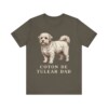 Coton de Tulear Dad Shirt, Vintage Dog Sketch Tee, Dog Dad Gift