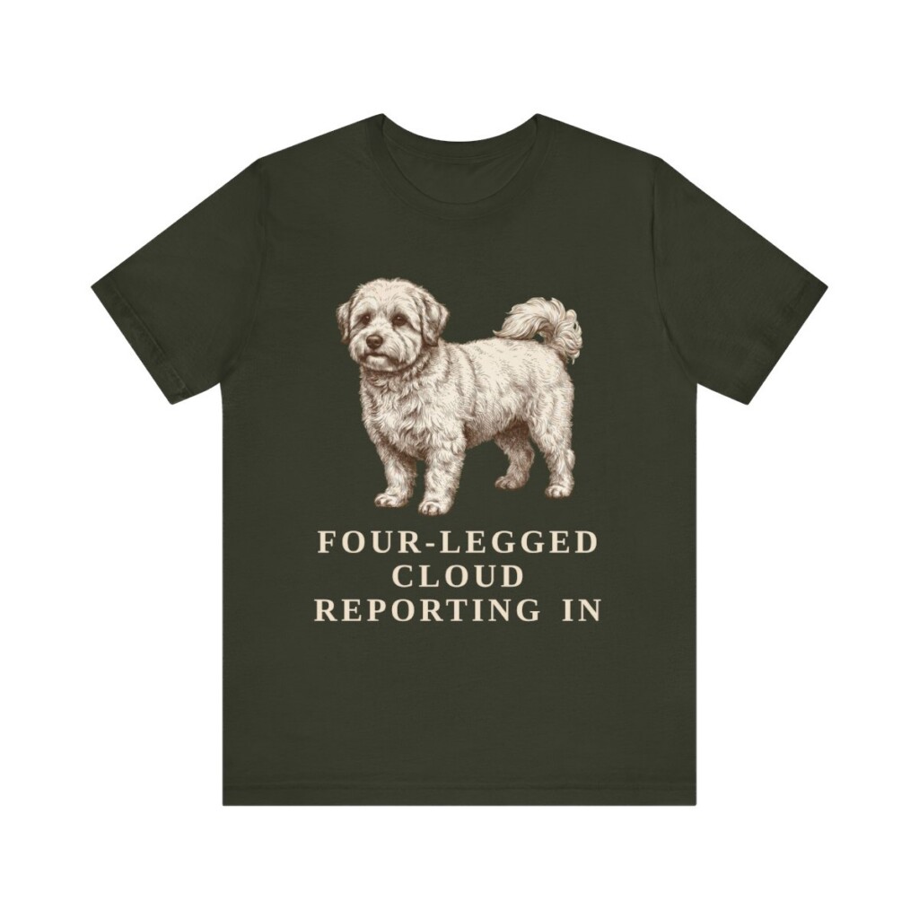 Coton de Tulear Humor Shirt, Vintage Dog Sketch Tee, Dog Humor Gift