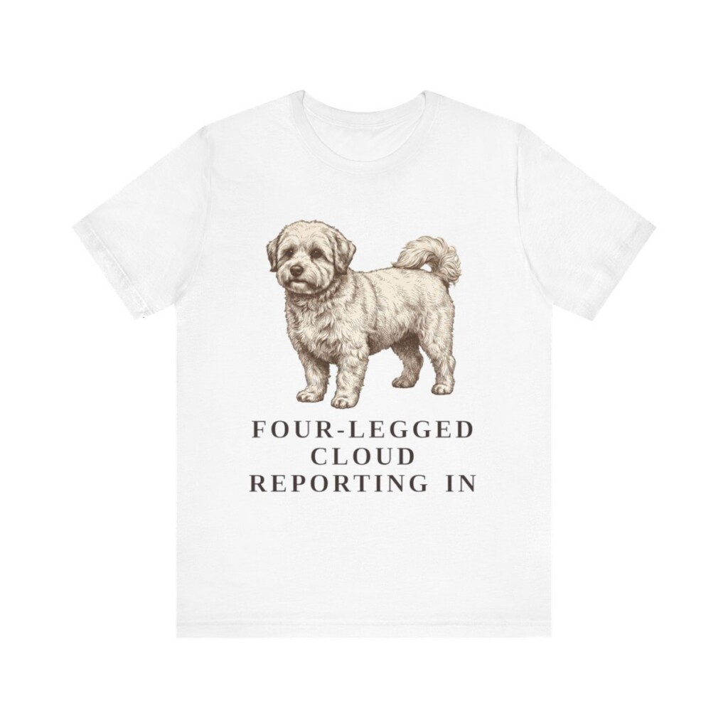 Coton de Tulear Humor Shirt, Vintage Dog Sketch Tee, Dog Humor Gift