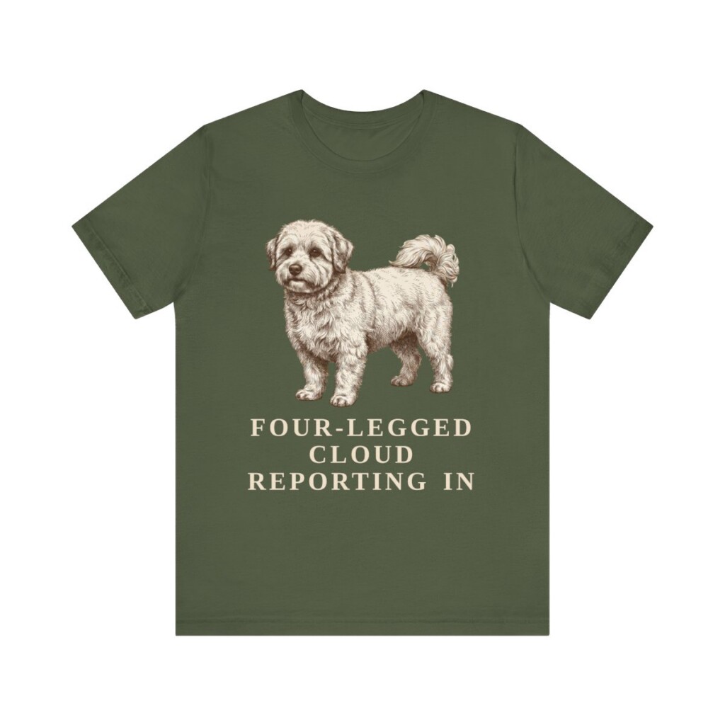 Coton de Tulear Humor Shirt, Vintage Dog Sketch Tee, Dog Humor Gift
