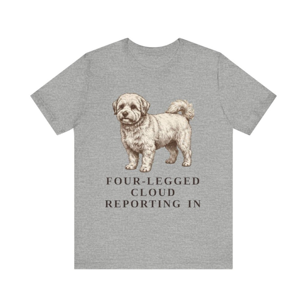 Coton de Tulear Humor Shirt, Vintage Dog Sketch Tee, Dog Humor Gift