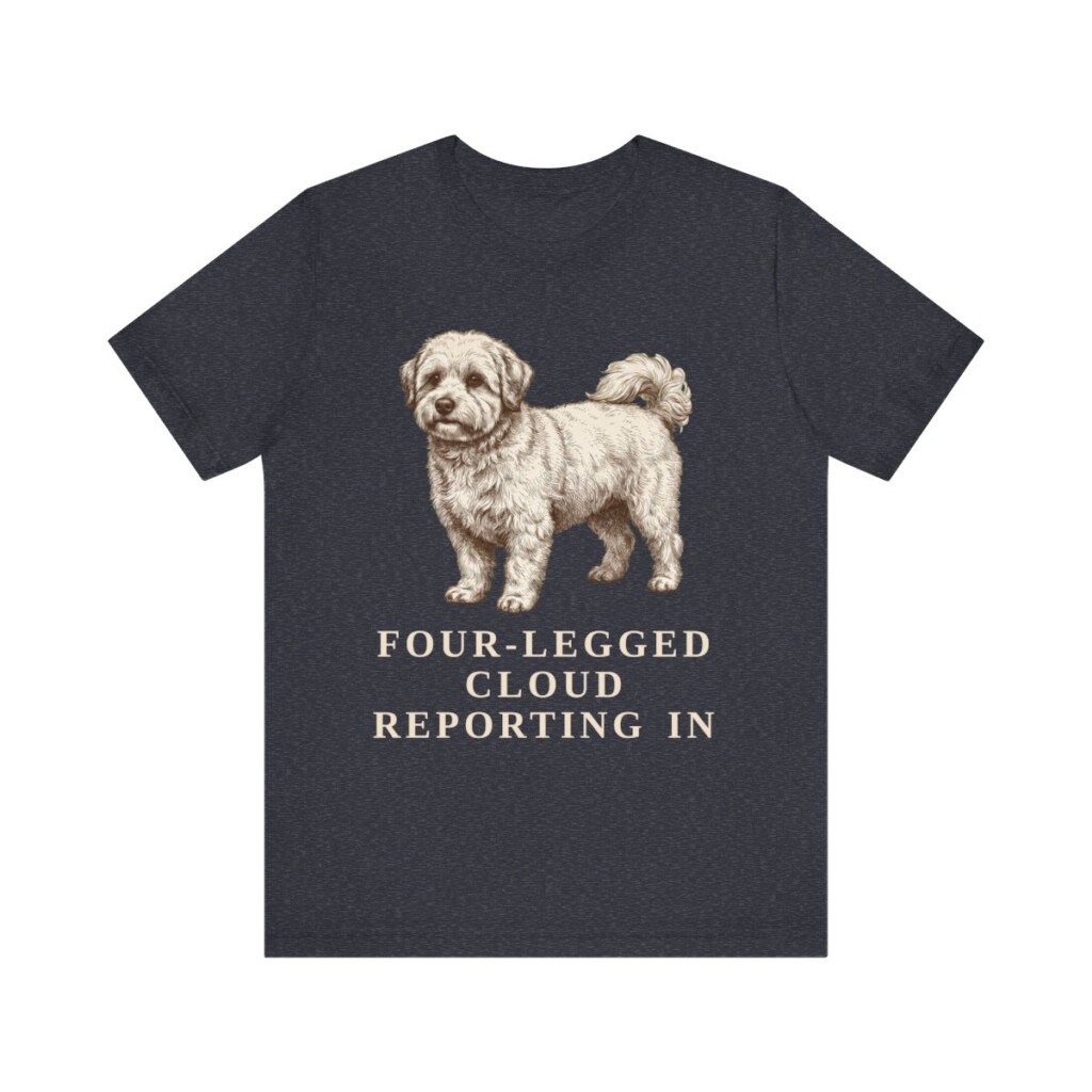 Coton de Tulear Humor Shirt, Vintage Dog Sketch Tee, Dog Humor Gift