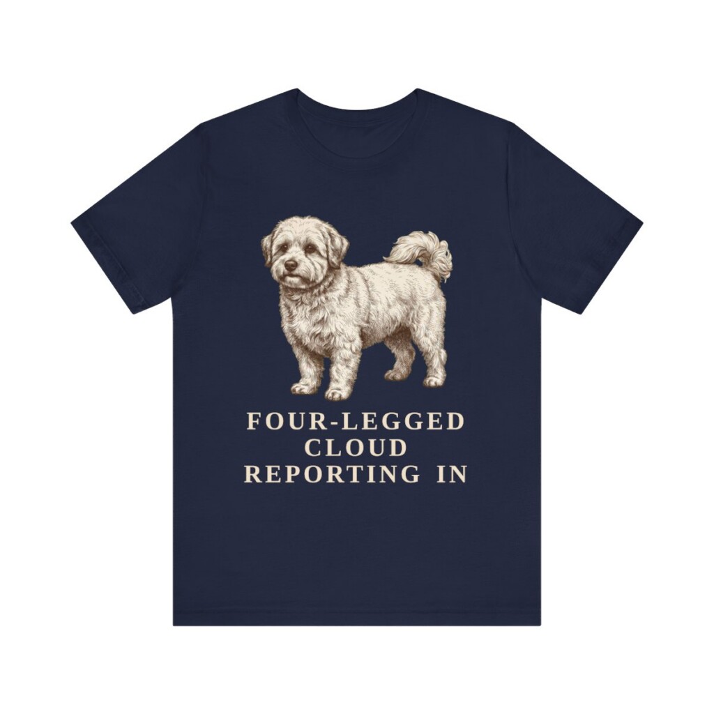 Coton de Tulear Humor Shirt, Vintage Dog Sketch Tee, Dog Humor Gift
