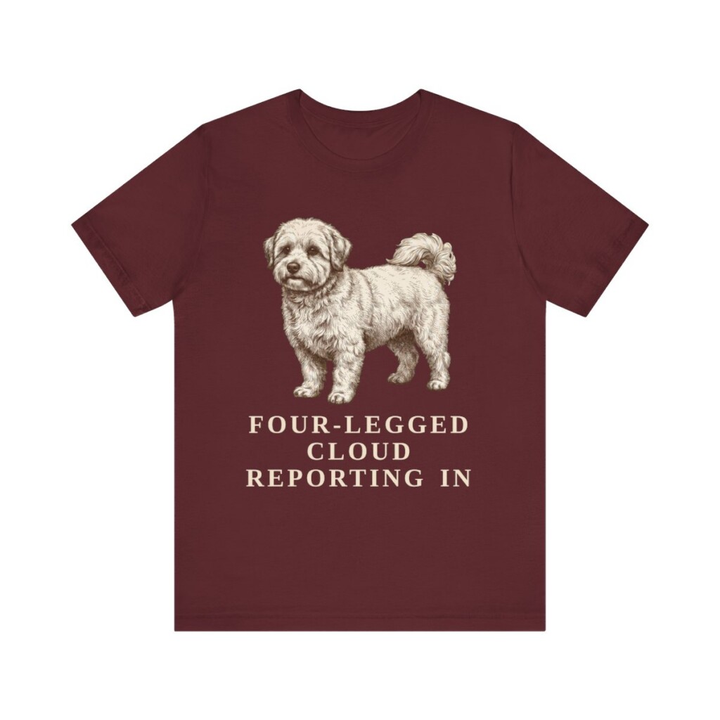 Coton de Tulear Humor Shirt, Vintage Dog Sketch Tee, Dog Humor Gift