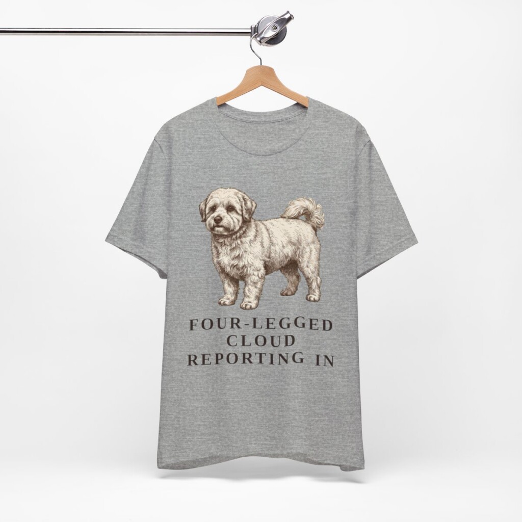 Coton de Tulear Humor Shirt, Vintage Dog Sketch Tee, Dog Humor Gift