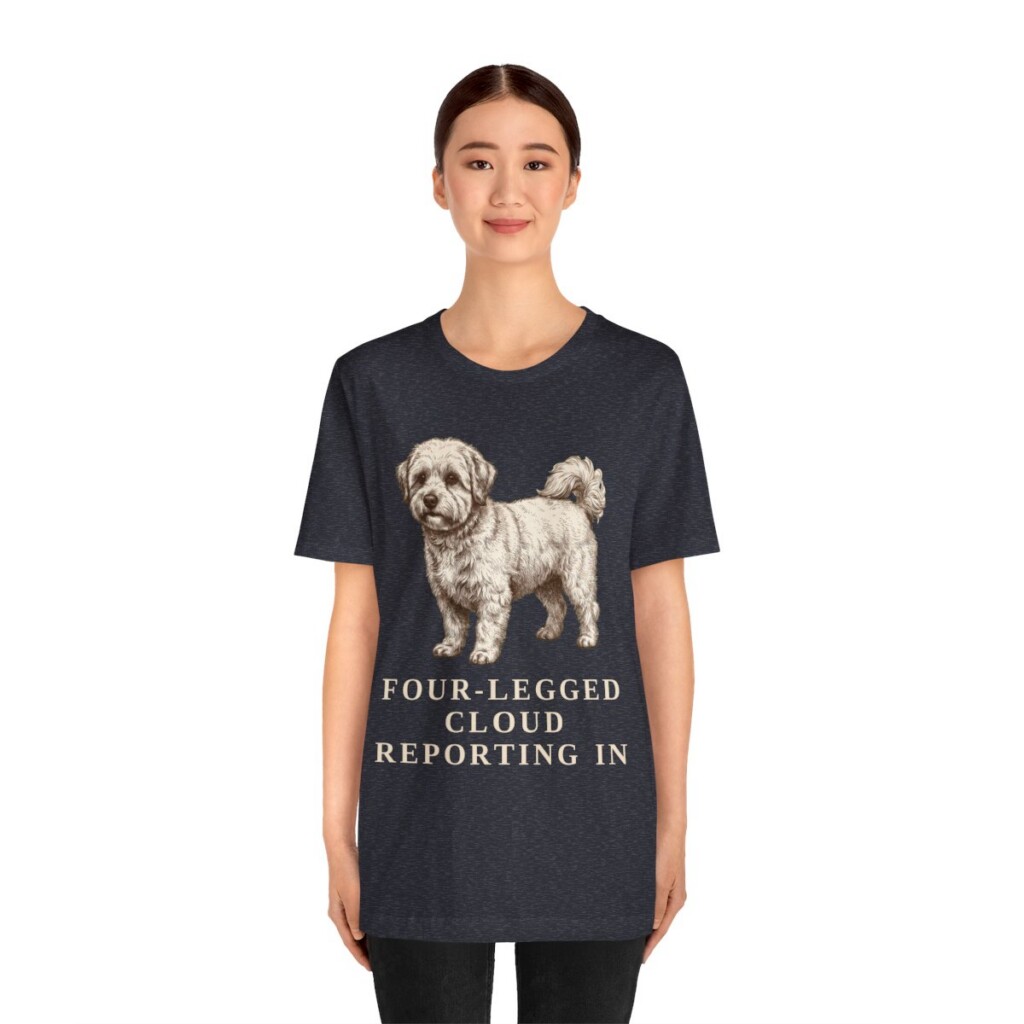 Coton de Tulear Humor Shirt, Vintage Dog Sketch Tee, Dog Humor Gift