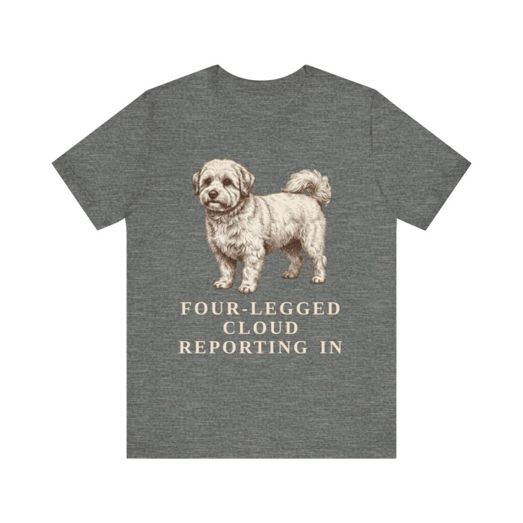 Coton de Tulear Humor Shirt, Vintage Dog Sketch Tee, Dog Humor Gift