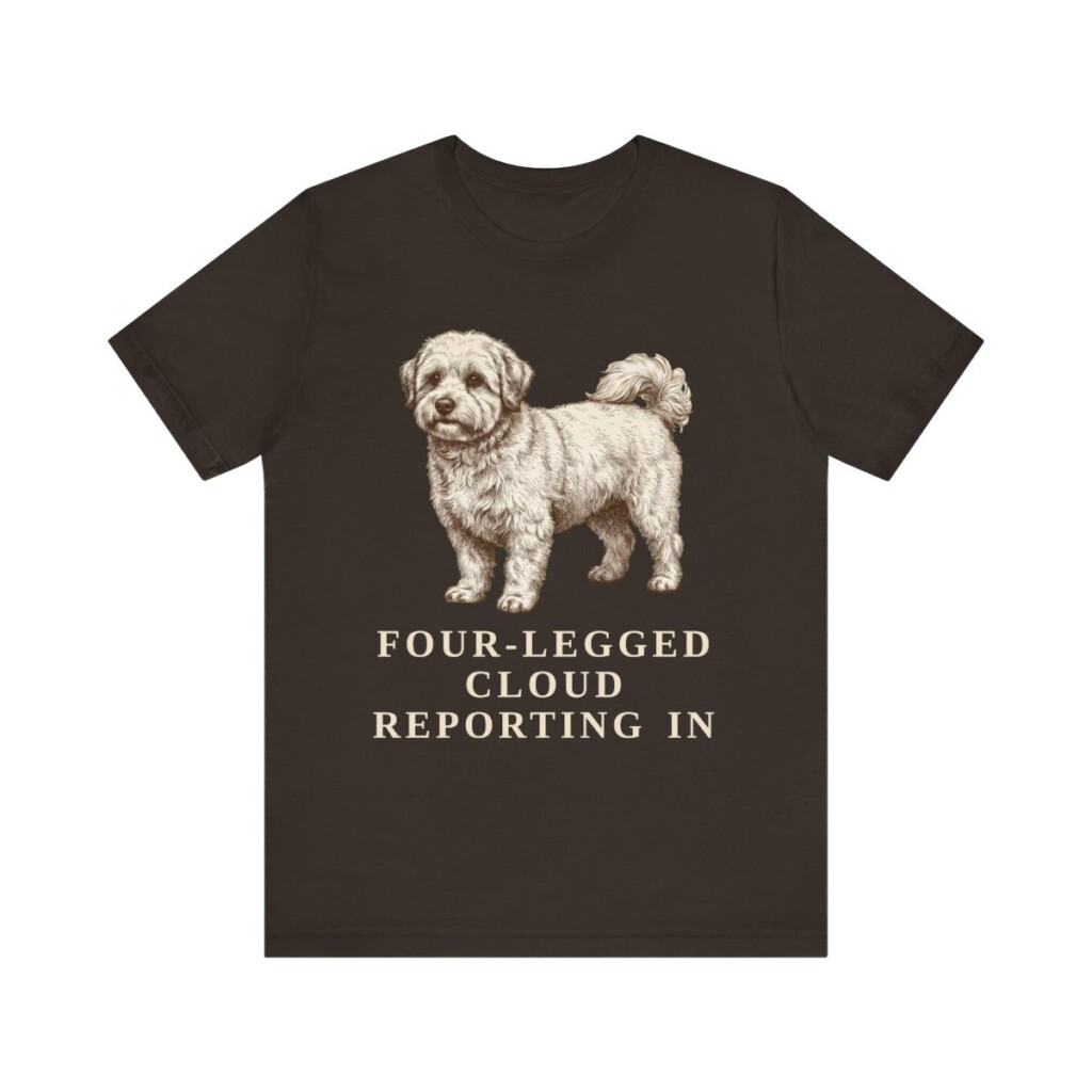 Coton de Tulear Humor Shirt, Vintage Dog Sketch Tee, Dog Humor Gift