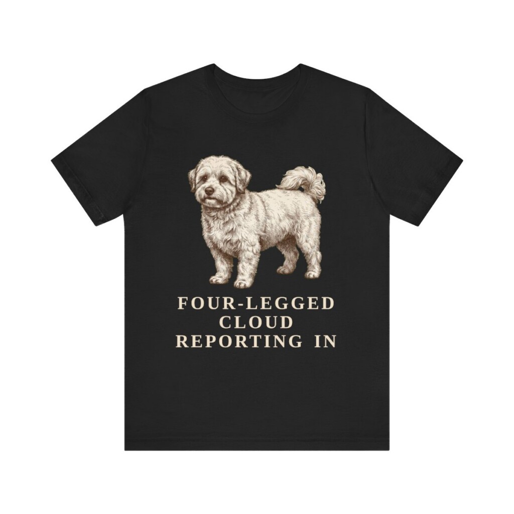 Coton de Tulear Humor Shirt, Vintage Dog Sketch Tee, Dog Humor Gift