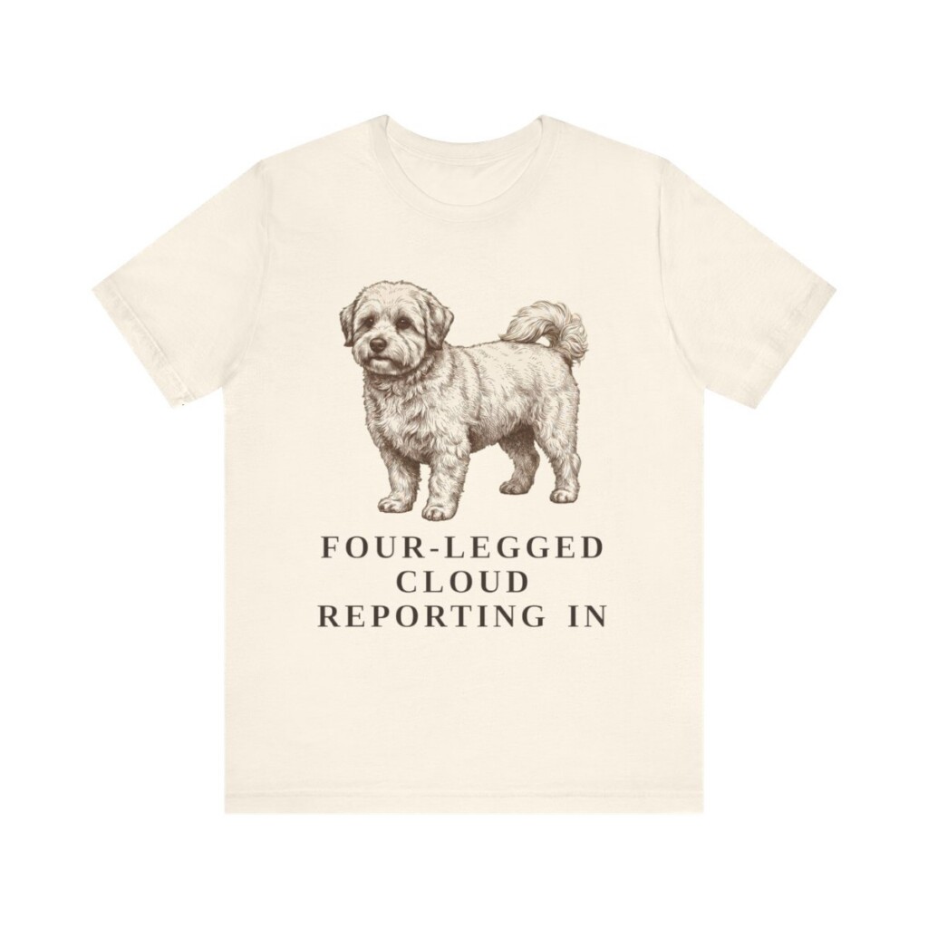 Coton de Tulear Humor Shirt, Vintage Dog Sketch Tee, Dog Humor Gift