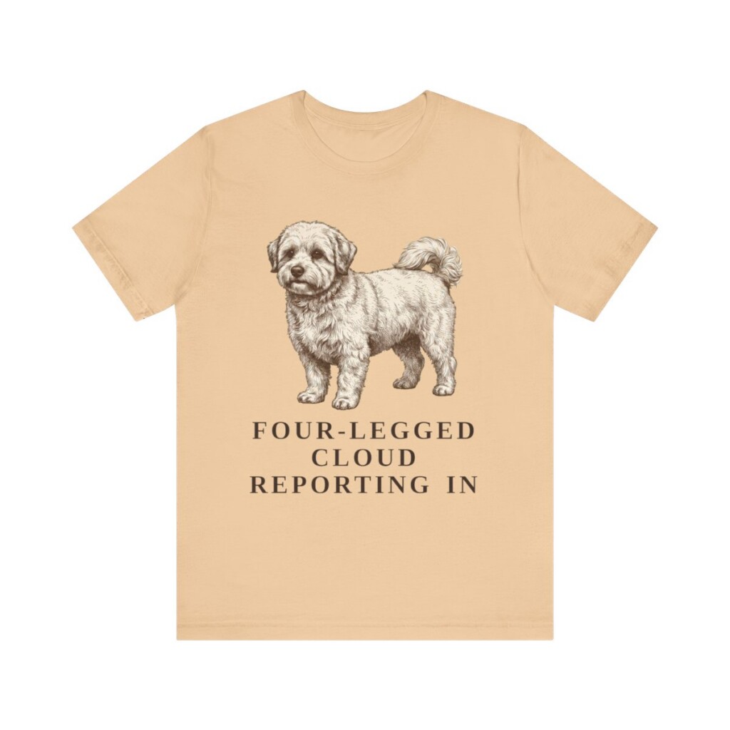Coton de Tulear Humor Shirt, Vintage Dog Sketch Tee, Dog Humor Gift