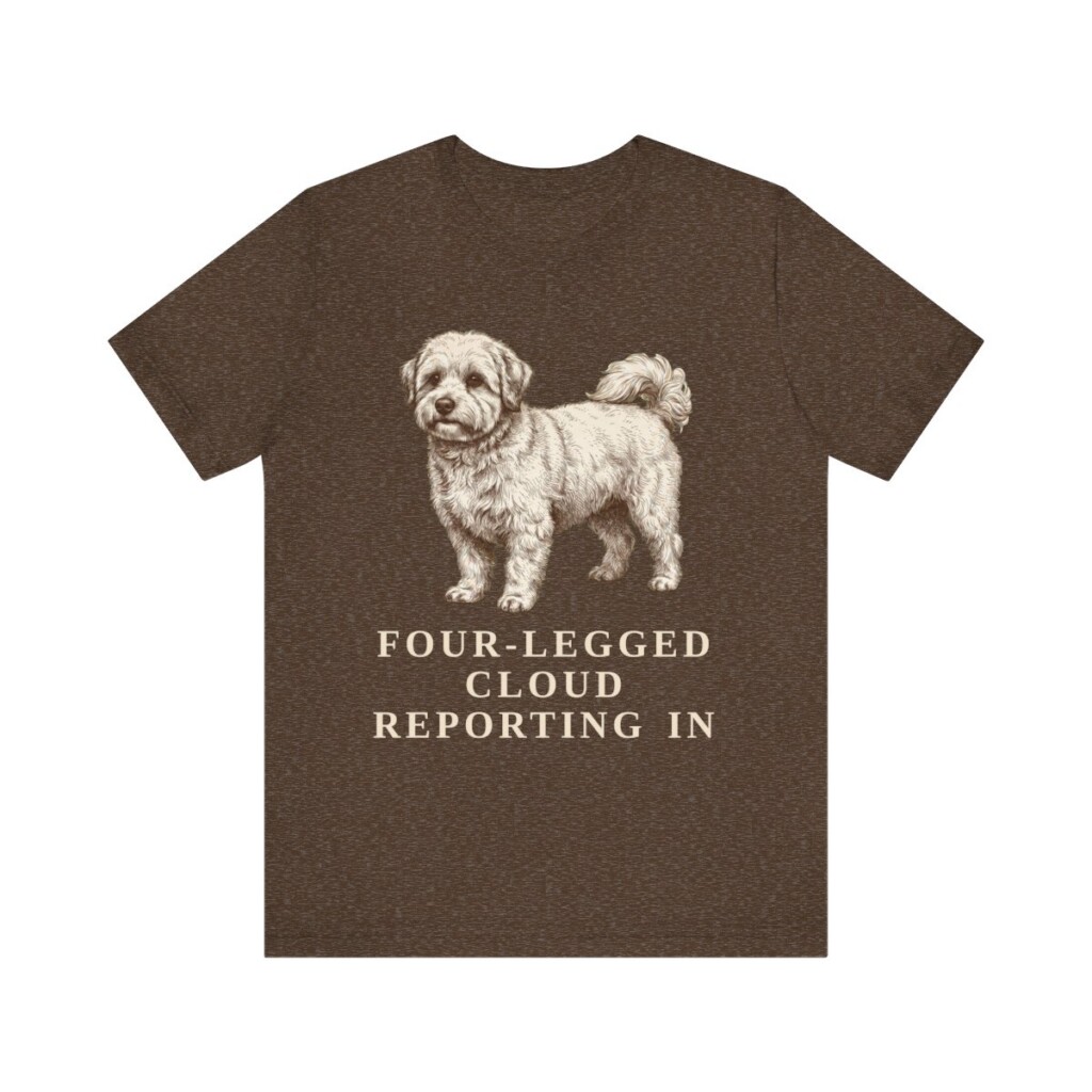 Coton de Tulear Humor Shirt, Vintage Dog Sketch Tee, Dog Humor Gift