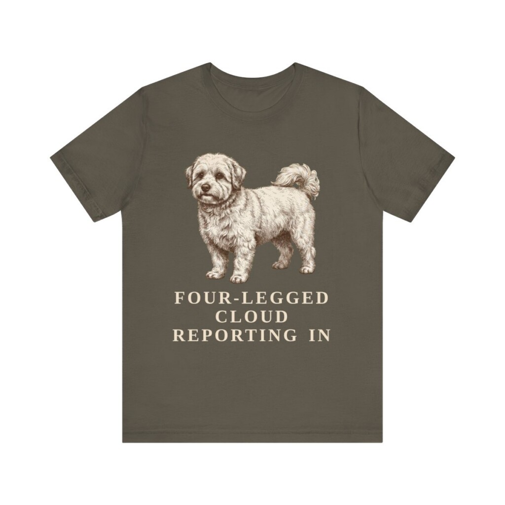 Coton de Tulear Humor Shirt, Vintage Dog Sketch Tee, Dog Humor Gift