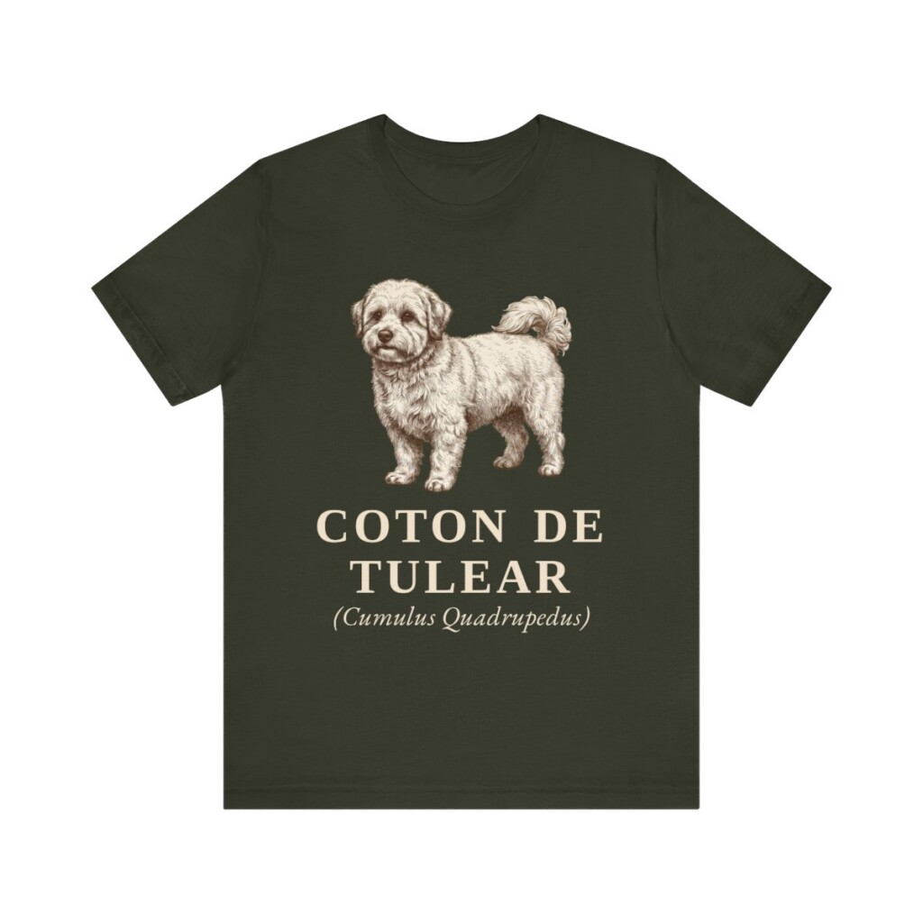 Coton de Tulear Latin Shirt, Vintage Dog Sketch Tee, Dog Latin Gift Coton de Tulear Latin Shirt, Vintage Dog Sketch Tee, Dog Latin Gift