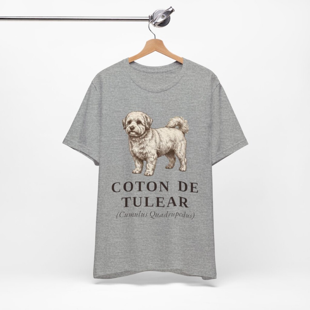 Coton de Tulear Latin Shirt, Vintage Dog Sketch Tee, Dog Latin Gift Coton de Tulear Latin Shirt, Vintage Dog Sketch Tee, Dog Latin Gift
