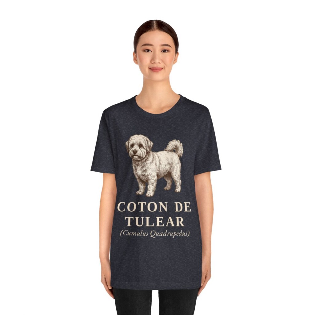 Coton de Tulear Latin Shirt, Vintage Dog Sketch Tee, Dog Latin Gift Coton de Tulear Latin Shirt, Vintage Dog Sketch Tee, Dog Latin Gift