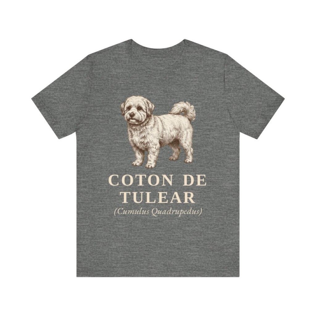 Coton de Tulear Latin Shirt, Vintage Dog Sketch Tee, Dog Latin Gift Coton de Tulear Latin Shirt, Vintage Dog Sketch Tee, Dog Latin Gift