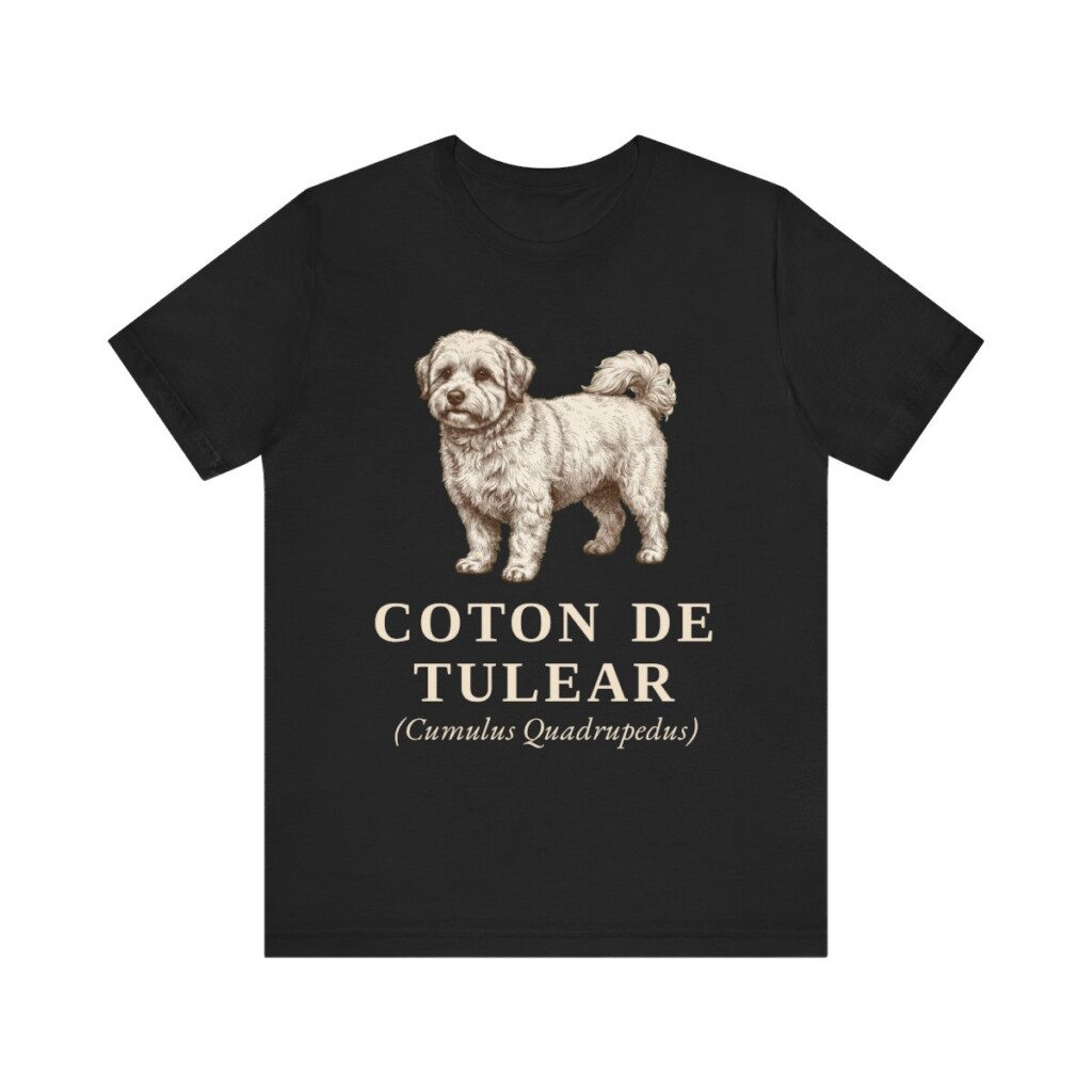 Coton de Tulear Latin Shirt, Vintage Dog Sketch Tee, Dog Latin Gift Coton de Tulear Latin Shirt, Vintage Dog Sketch Tee, Dog Latin Gift